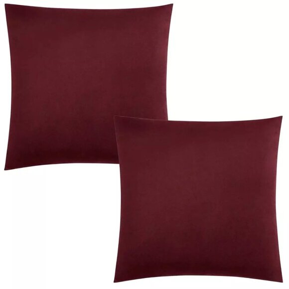 Patricia Nash Faux Croc Embossed Euro SHAM SET Plum Wine Decorative Pillow Cover - Picture 5 of 8
